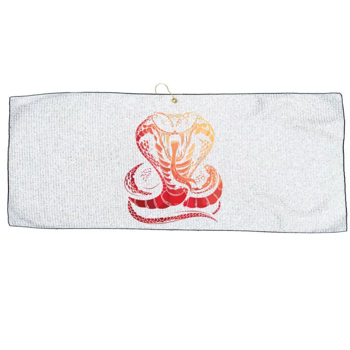 Cobra Snake Zoo Reptile Snake Large Microfiber Waffle Golf Towel