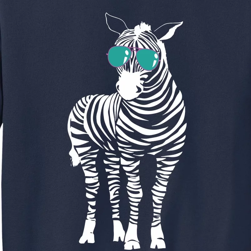 Cool Sunglasses Zebra Zookeeper Wildlife Animal Lover Sweatshirt