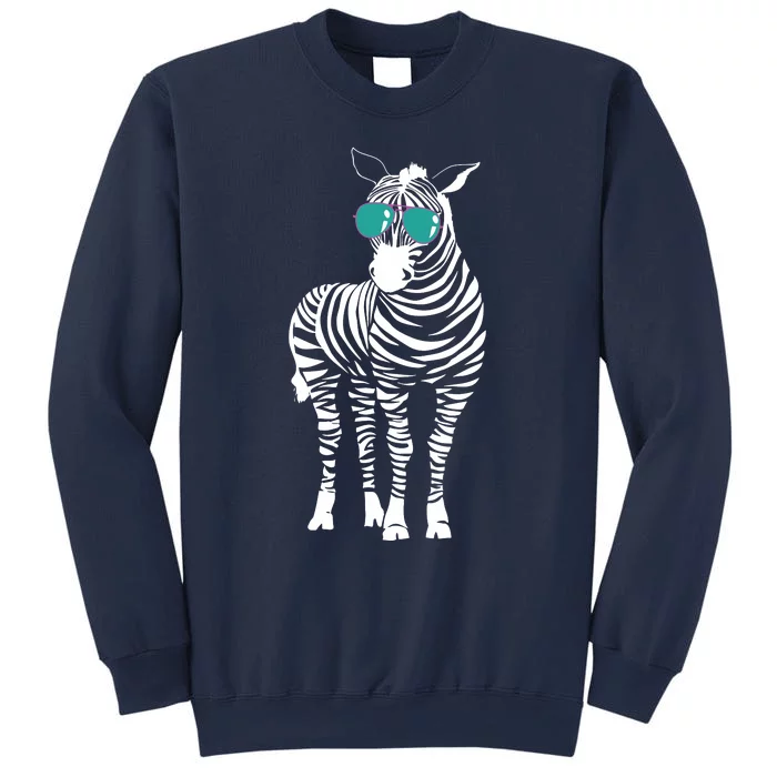 Cool Sunglasses Zebra Zookeeper Wildlife Animal Lover Sweatshirt