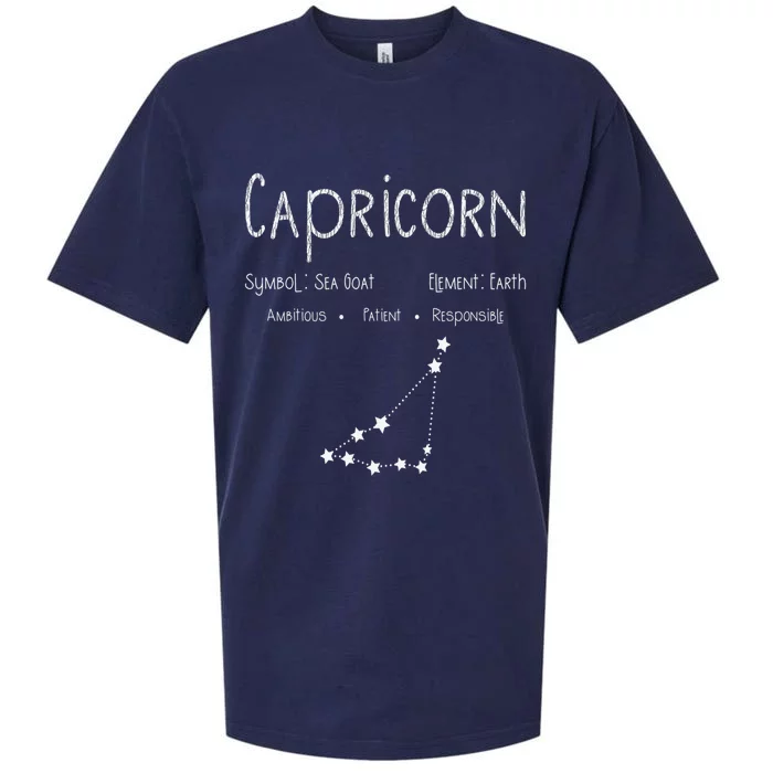 Capricorn Symbol Zodiac Astrology Art Birthday Sueded Cloud Jersey T-Shirt