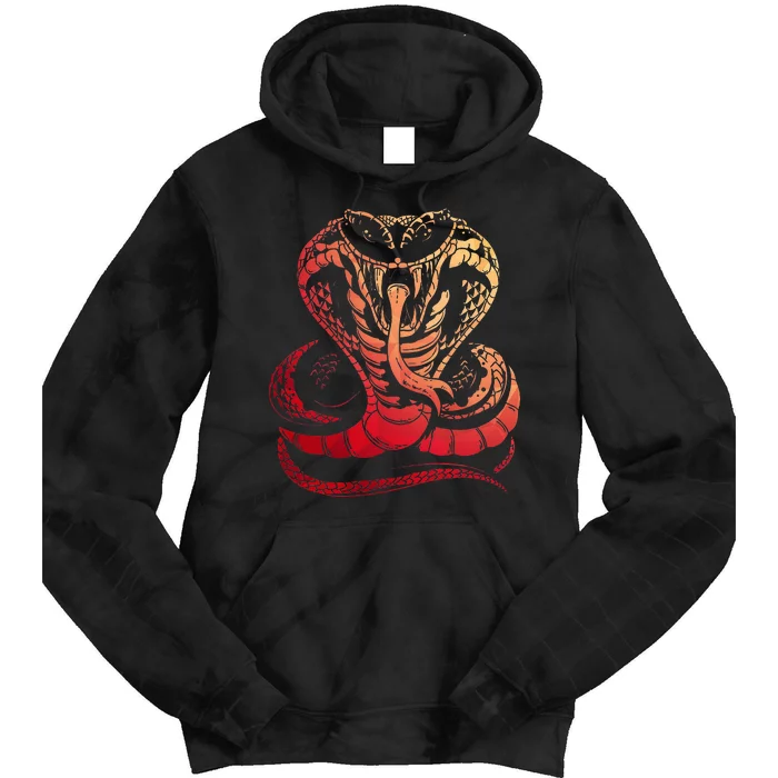 Cobra Snake Zoo Reptile Venom Snake Tie Dye Hoodie