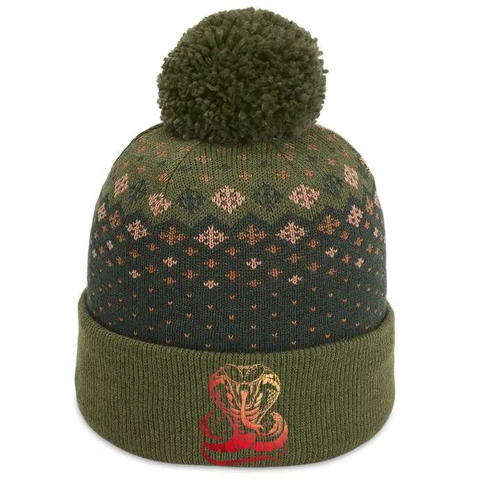 Cobra Snake Zoo Reptile Venom Snake The Baniff Cuffed Pom Beanie