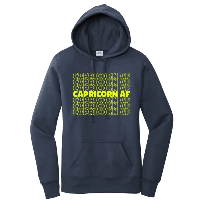 Cool Statet Zodiac Horoscope Capricorn Astrology Funny Gift Women's Pullover Hoodie