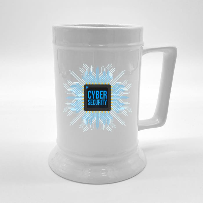 Cyber Security Zero Trust Hacking Programmer Developer Gift Front & Back Beer Stein