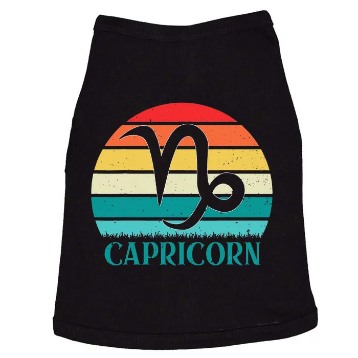 Capricorn Sunset Zodiac Doggie Tank