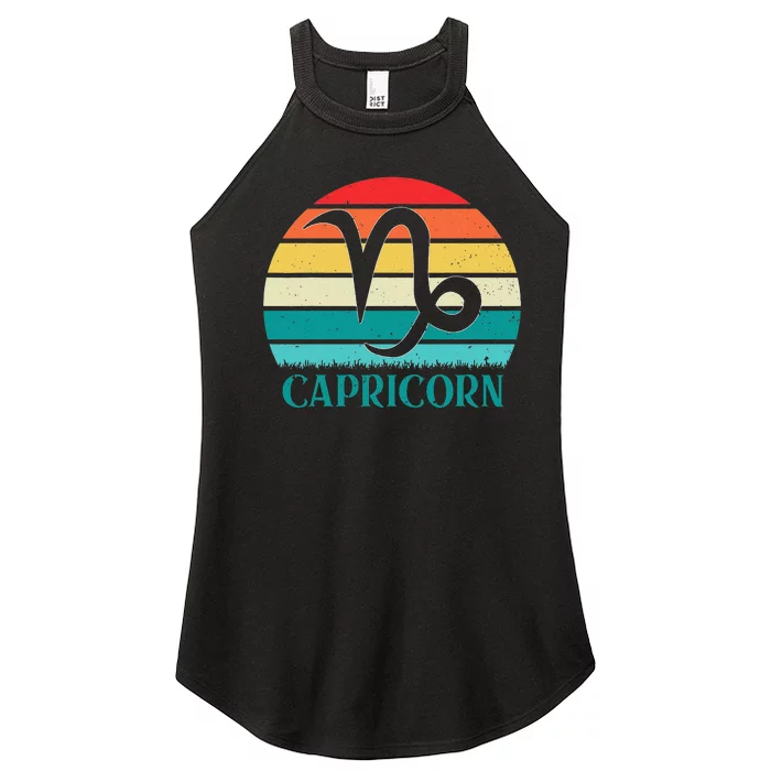 Capricorn Sunset Zodiac Women’s Perfect Tri Rocker Tank