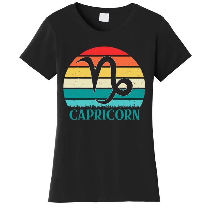 Capricorn Sunset Zodiac Women's T-Shirt