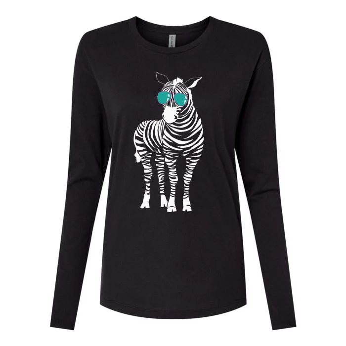 Cool Sunglasses Zebra Zookeeper Wildlife Animal Lover Womens Cotton Relaxed Long Sleeve T-Shirt