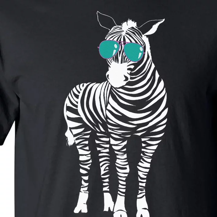 Cool Sunglasses Zebra Zookeeper Wildlife Animal Lover Tall T-Shirt