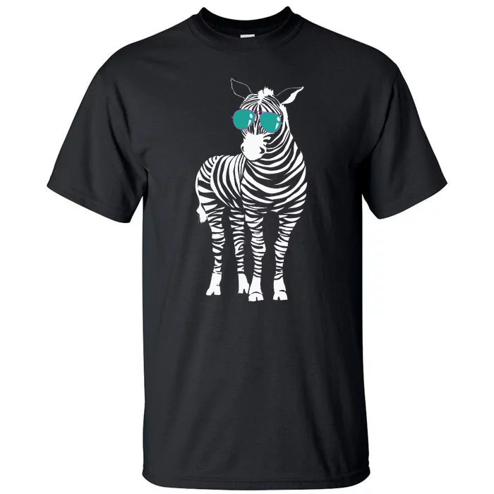 Cool Sunglasses Zebra Zookeeper Wildlife Animal Lover Tall T-Shirt