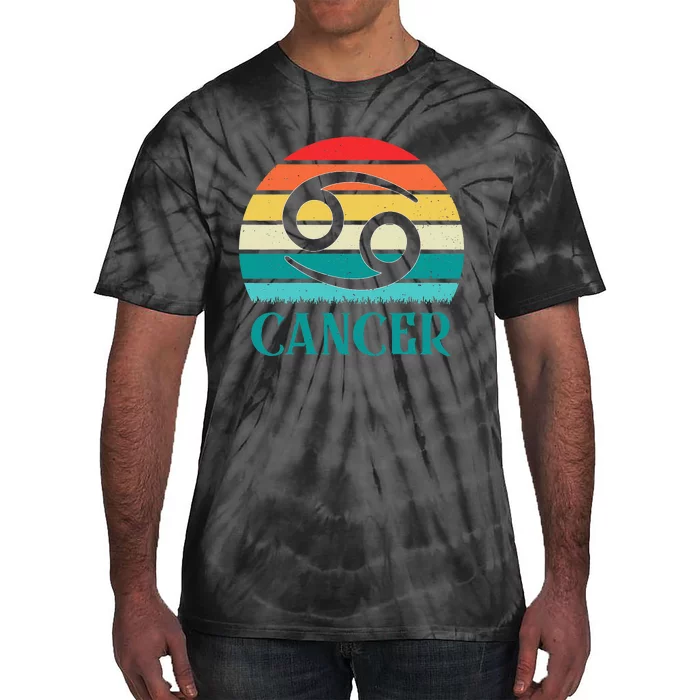 Cancer Sunset Zodiac Tie-Dye T-Shirt