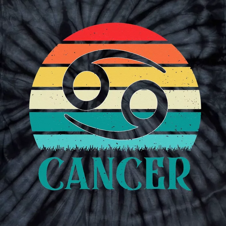 Cancer Sunset Zodiac Tie-Dye T-Shirt