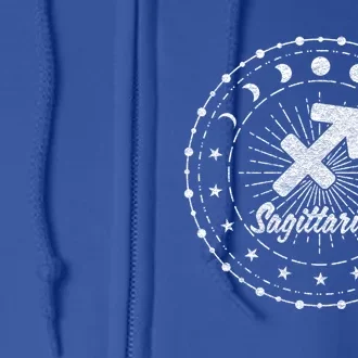 Celestial Sagittarius Zodiac Symbol Gift Full Zip Hoodie