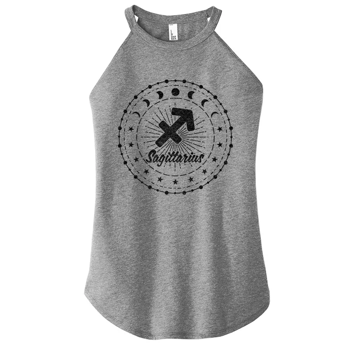 Celestial Sagittarius Zodiac Symbol Gift Women’s Perfect Tri Rocker Tank