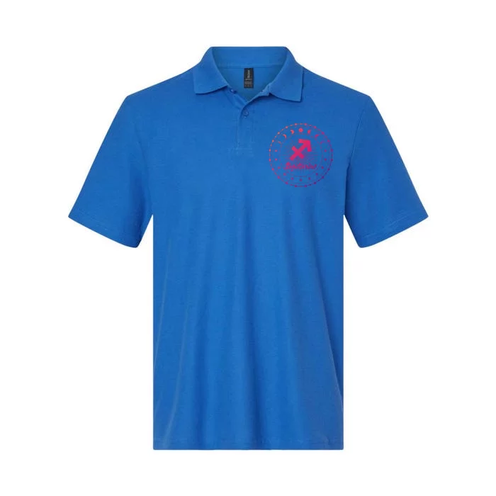 Celestial Sagittarius Zodiac Symbol Gift Softstyle Adult Sport Polo