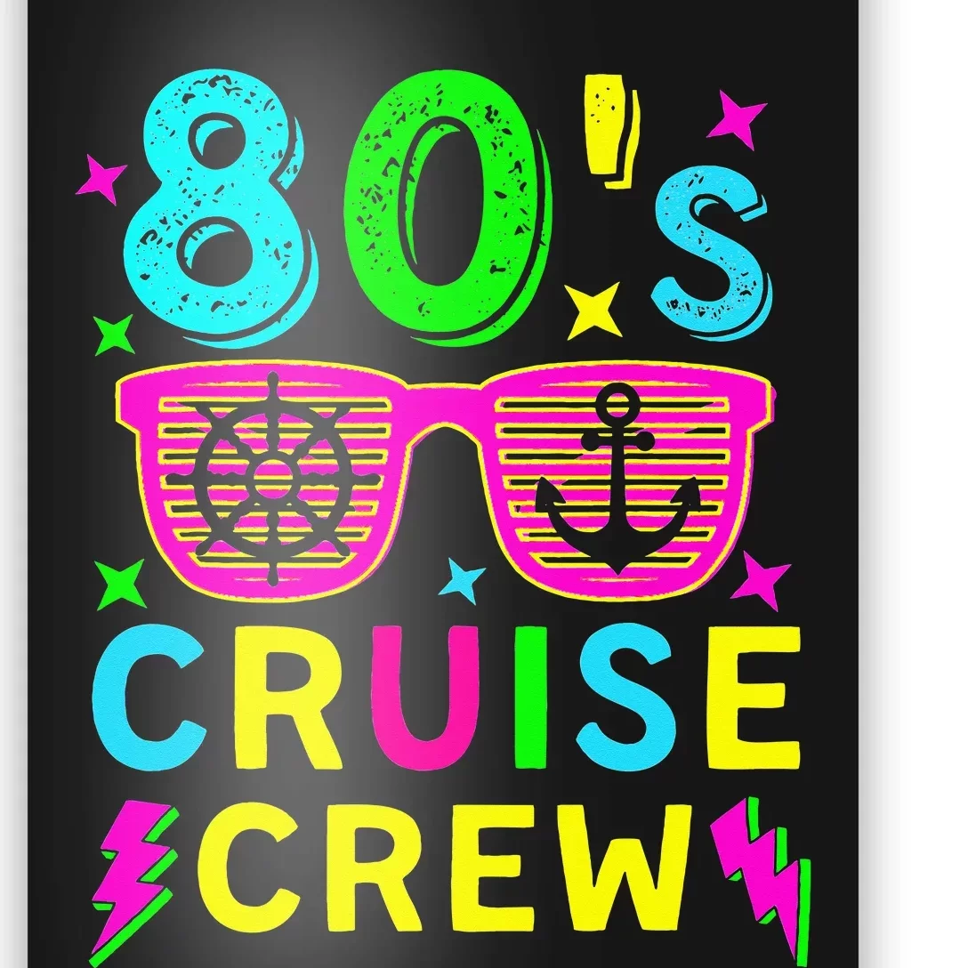 Cruising Trip 1980s Retro Style Costume 80's Cruise Crew Poster