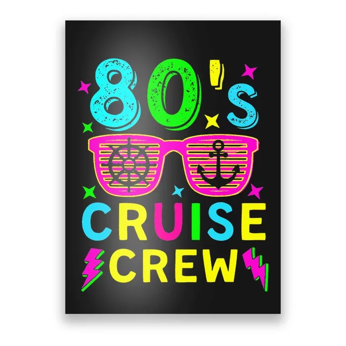 Cruising Trip 1980s Retro Style Costume 80's Cruise Crew Poster