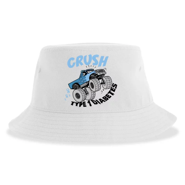 Crush Type 1 Diabetes Hallloween Sustainable Bucket Hat