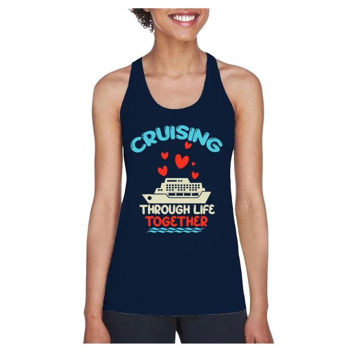 Cruising Trip 2024 Family Anniversary Trip Couples Matching Women's Racerback Tank