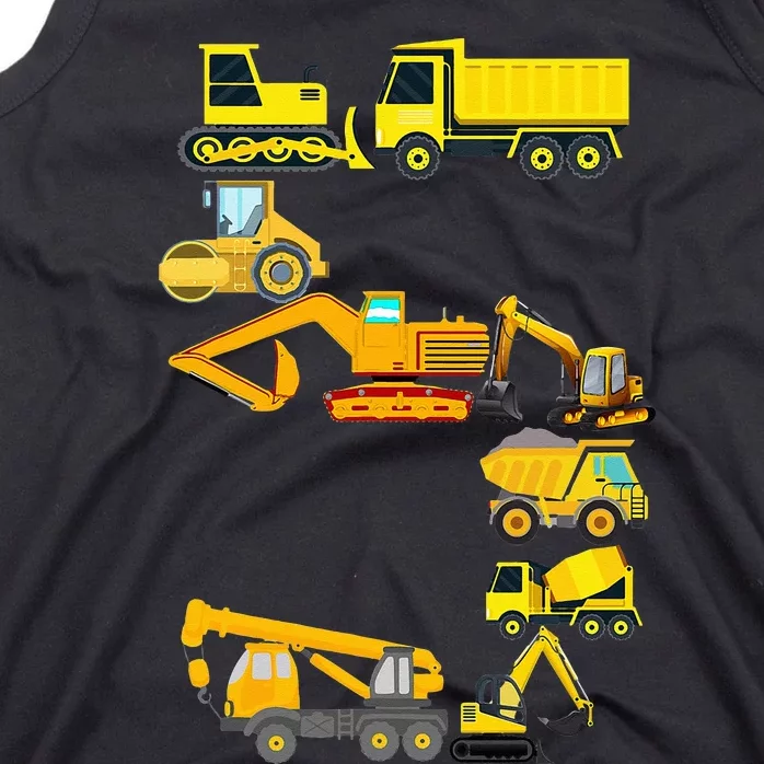 Construction Truck 5th Birthday 5 Years Old Tank Top