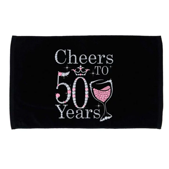 Cheers to 50 Years 1972 50Th Birthday Tee Gift For WoM.e.n.s Microfiber Hand Towel