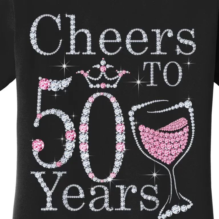 Cheers to 50 Years 1972 50Th Birthday Tee Gift For WoM.e.n.s Women's T-Shirt