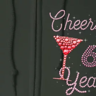 Cheers To 65 Years 65th Birthday 65 Years Old Bday Full Zip Hoodie