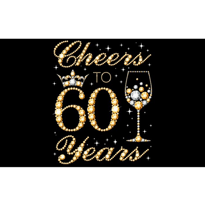 Cheers To 60 Years 60th Queens Birthday 60 Years Old Bumper Sticker