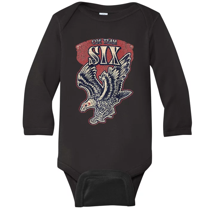 Coe Team 6 Baby Long Sleeve Bodysuit