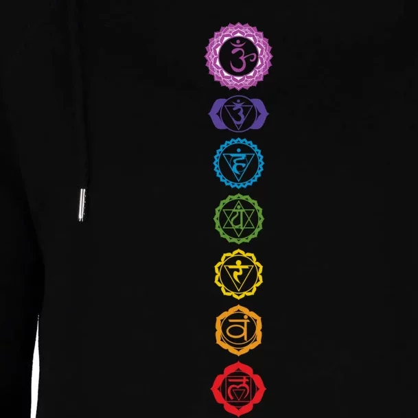 Chakras The 7 Centers Of Force Womens Funnel Neck Pullover Hood