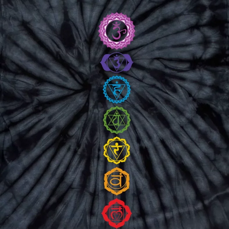 Chakras The 7 Centers Of Force Tie-Dye T-Shirt