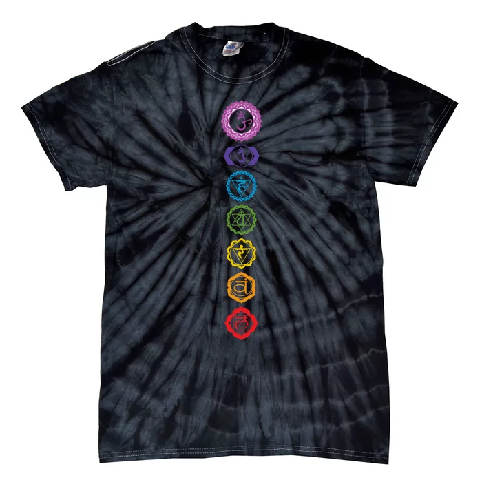 Chakras The 7 Centers Of Force Tie-Dye T-Shirt