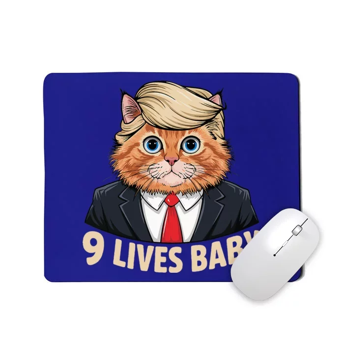 Cat Trump 9 Lives Baby Mousepad