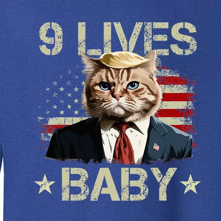 Cat Trump 9 Lives Baby Trump Cat 9 Lives Baby Toddler Sweatshirt