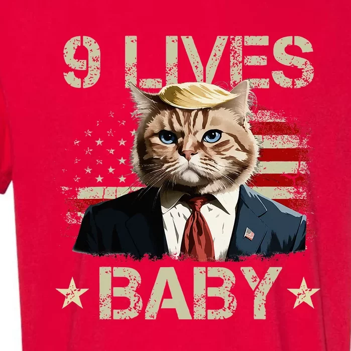 Cat Trump 9 Lives Baby Trump Cat 9 Lives Baby Garment-Dyed Heavyweight T-Shirt