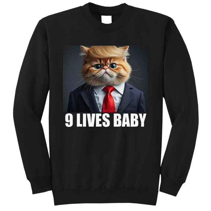 Cat Trump 9 Lives Baby Gift Sweatshirt