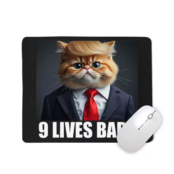 Cat Trump 9 Lives Baby Gift Mousepad