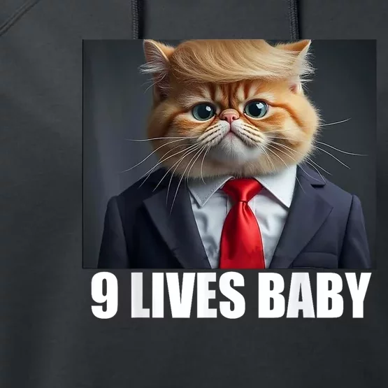 Cat Trump 9 Lives Baby Performance Fleece Hoodie