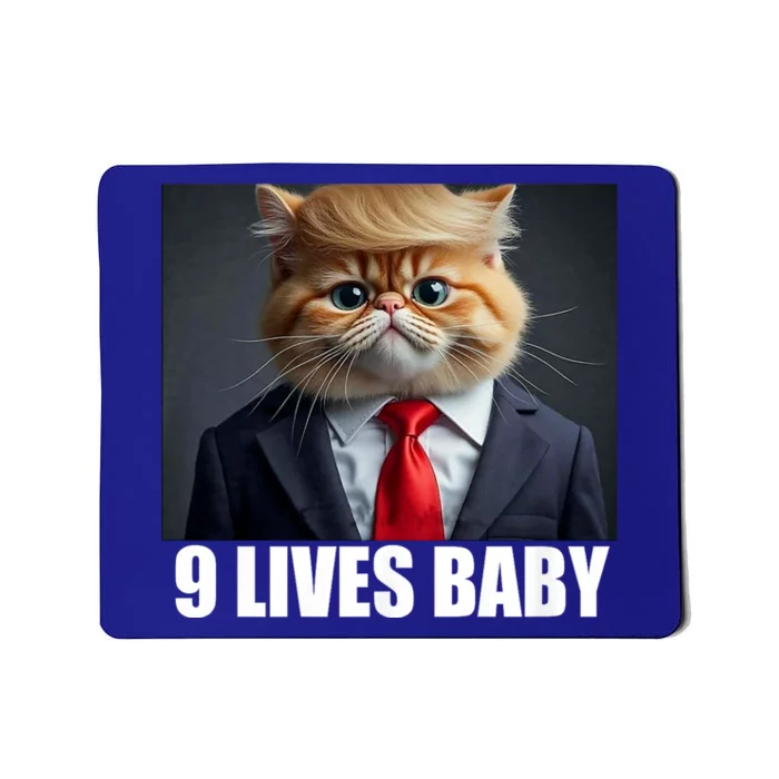 Cat Trump 9 Lives Baby Mousepad