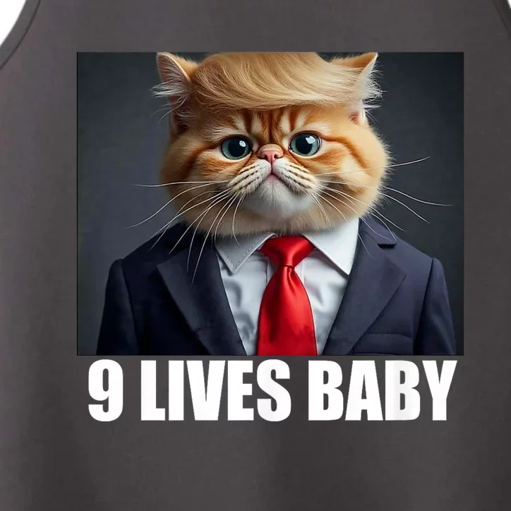 Cat Trump 9 Lives Baby Performance Tank