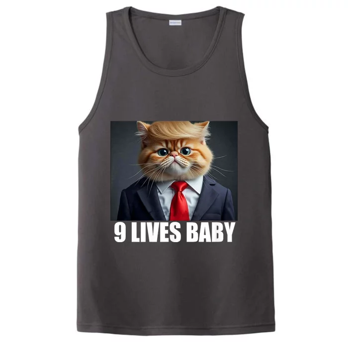 Cat Trump 9 Lives Baby Performance Tank