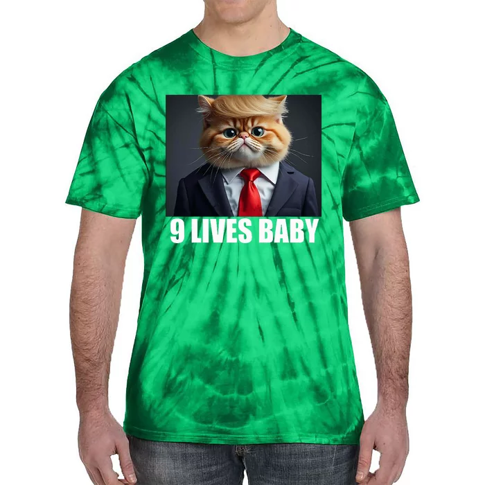 Cat Trump 9 Lives Baby Tie-Dye T-Shirt