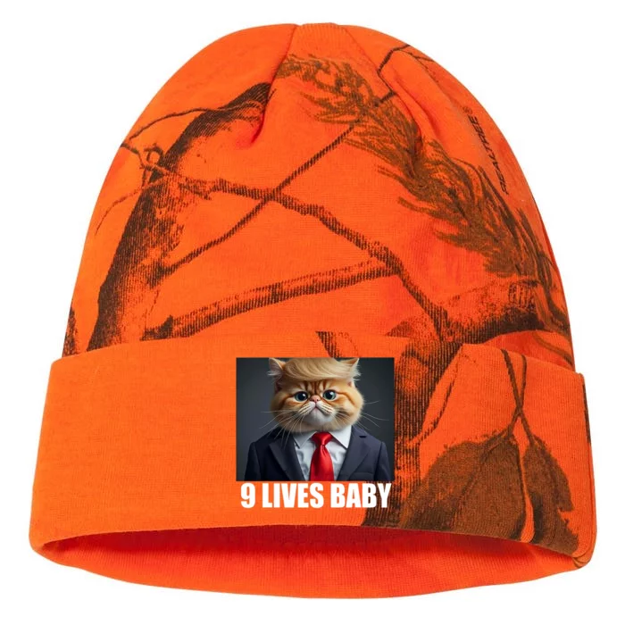 Cat Trump 9 Lives Baby Kati - 12in Camo Beanie