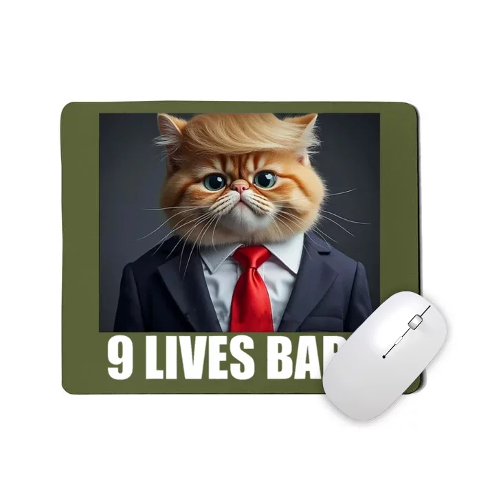 Cat Trump 9 Lives Baby Mousepad