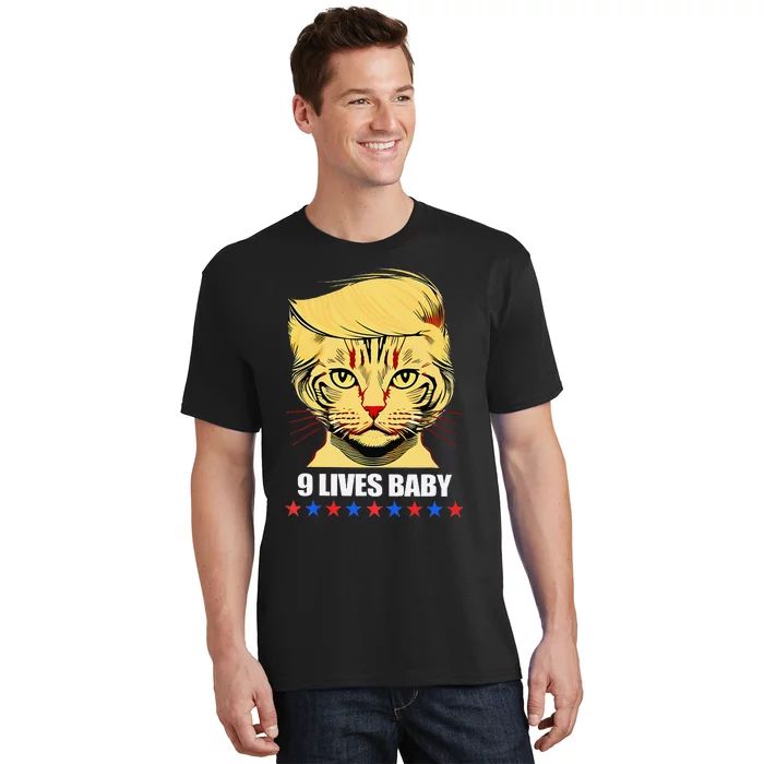 Cat Trump 9 Lives Baby T-Shirt