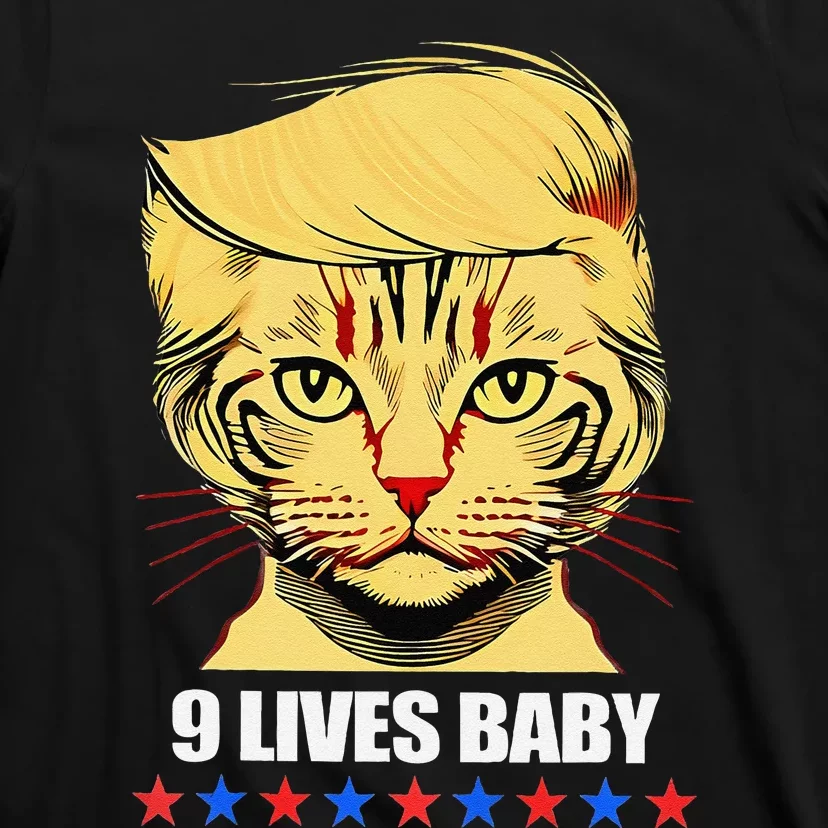 Cat Trump 9 Lives Baby T-Shirt