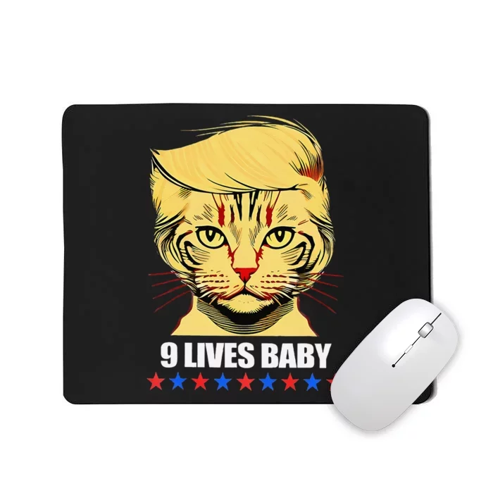 Cat Trump 9 Lives Baby Mousepad