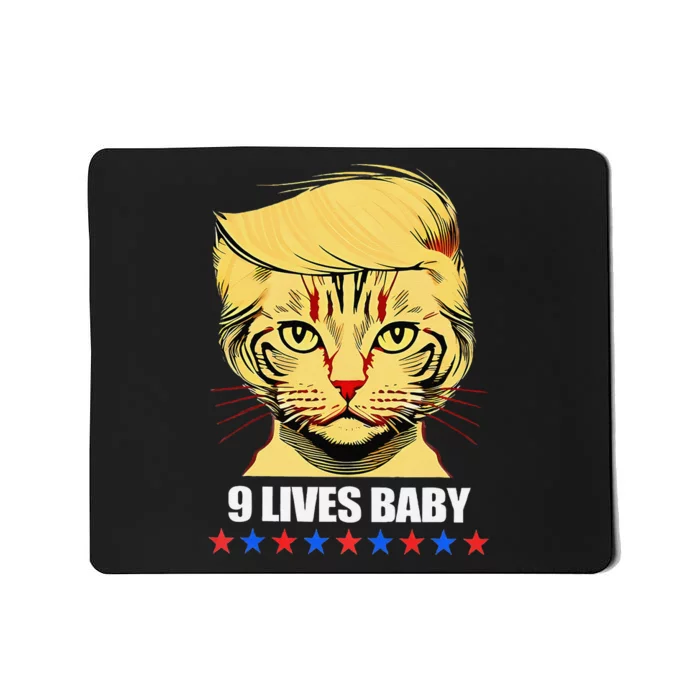 Cat Trump 9 Lives Baby Mousepad