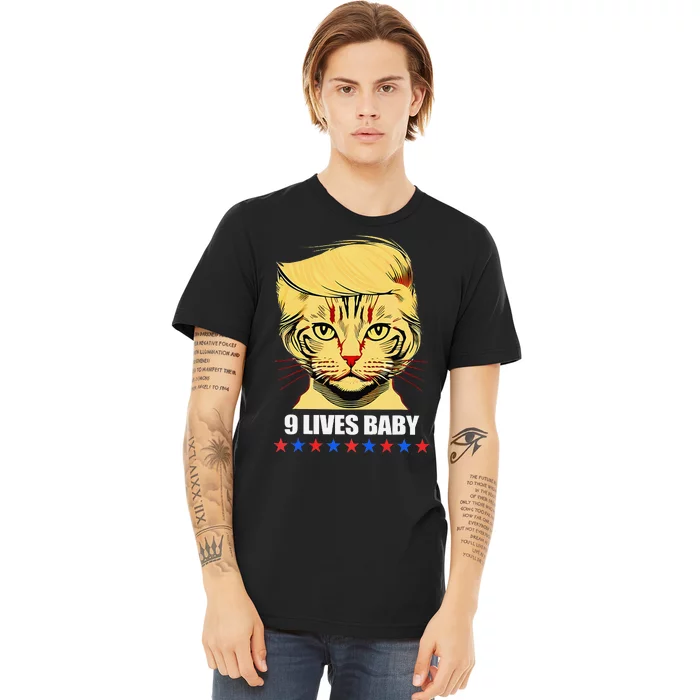 Cat Trump 9 Lives Baby Premium T-Shirt