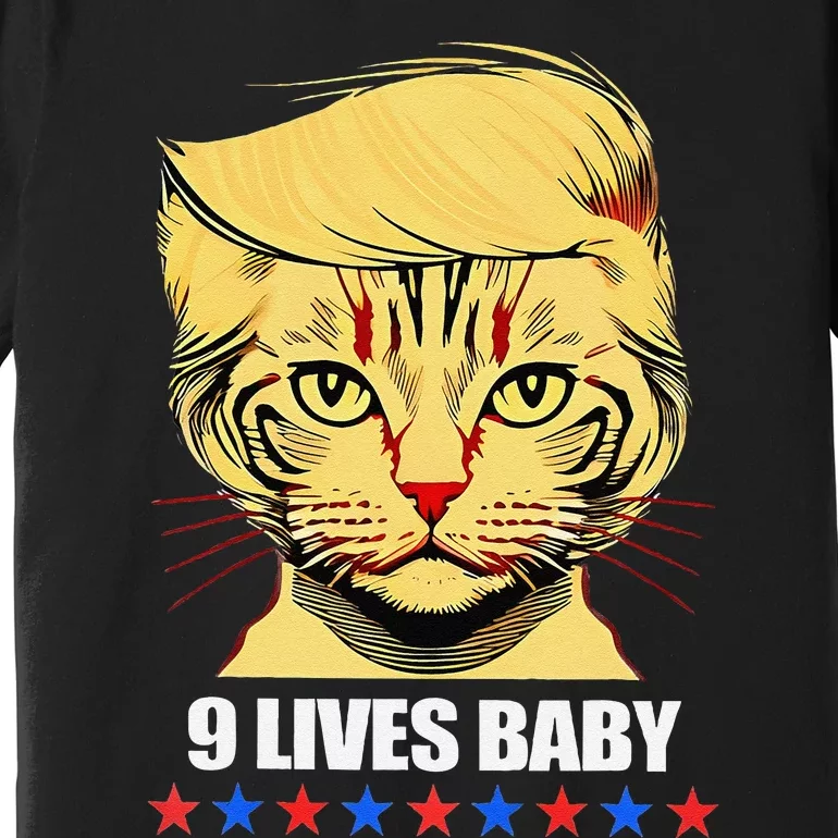 Cat Trump 9 Lives Baby Premium T-Shirt